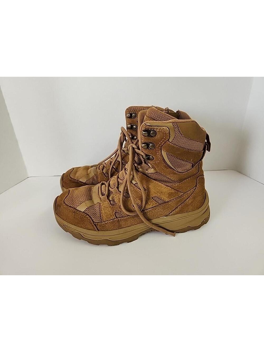 Tactical Performance Boots Combat Mens Size 8D 8 Side Zipper Camel